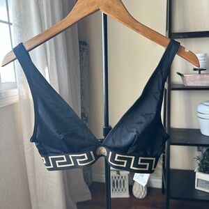Black and Gold Versace Bikini Top